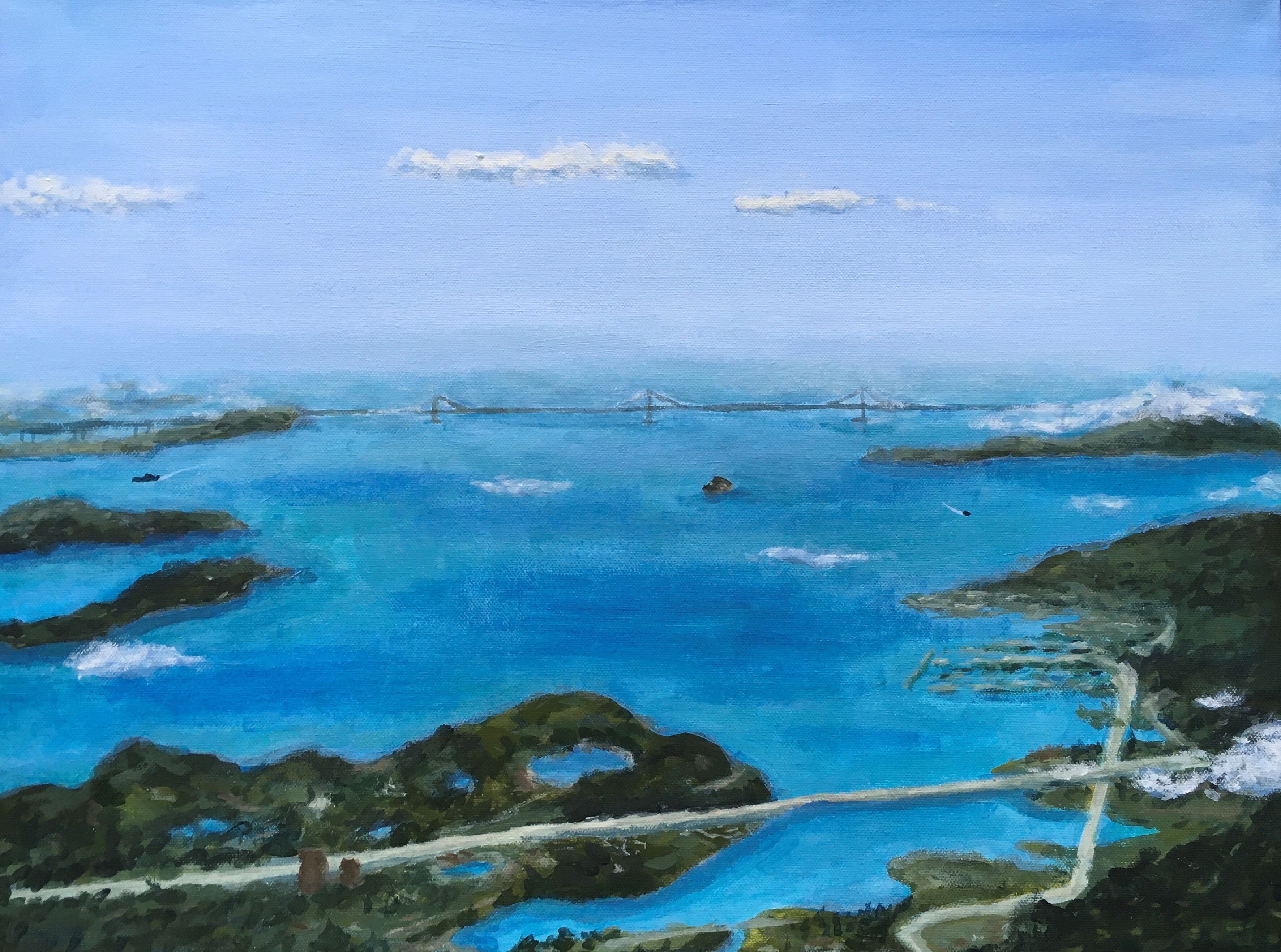 San Francisco Landscape, Acrylic on canvas
24 × 18 inch.
2020