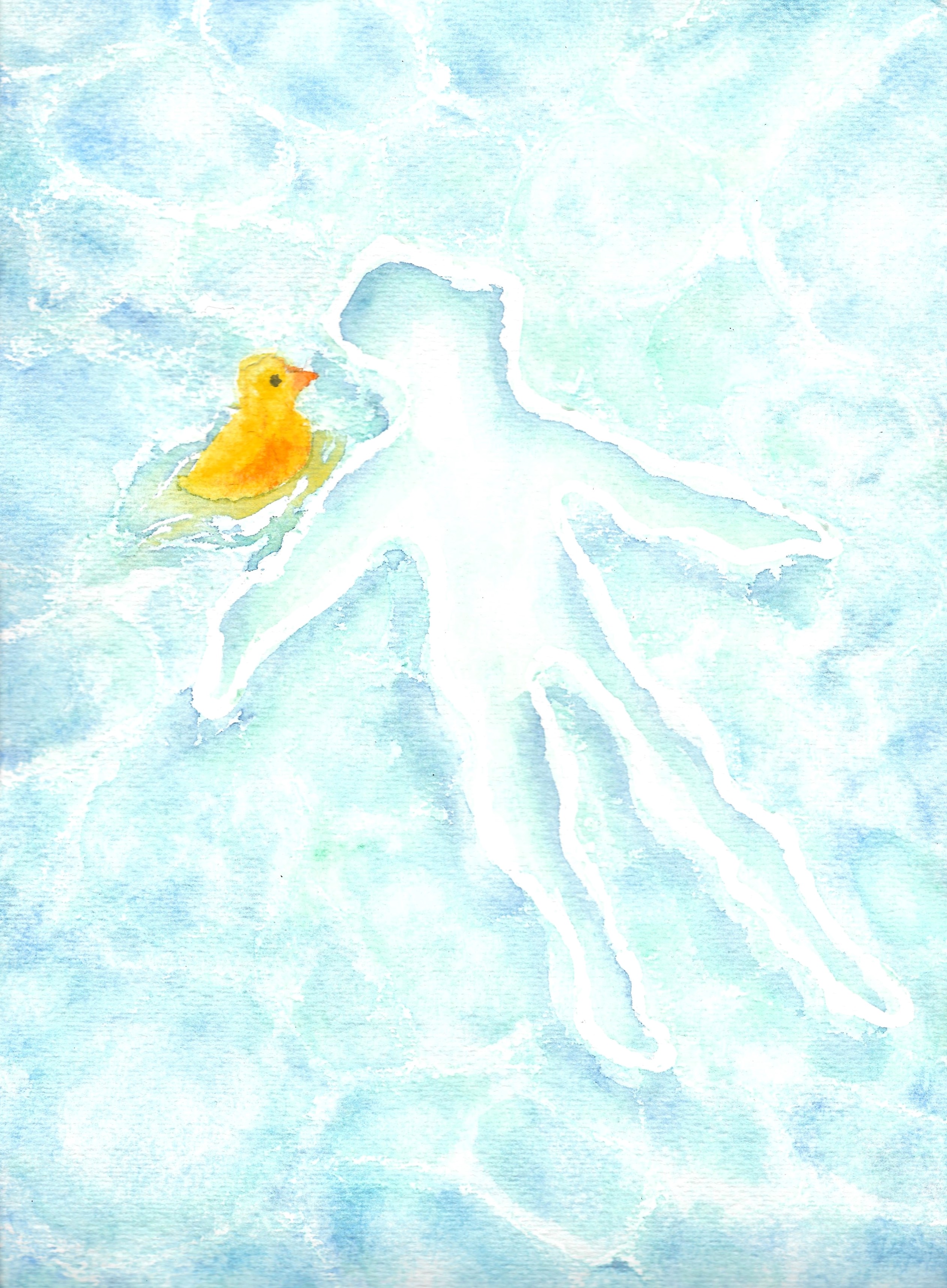 Float, Watercolor on paper, 9 x 12 inch, 2023