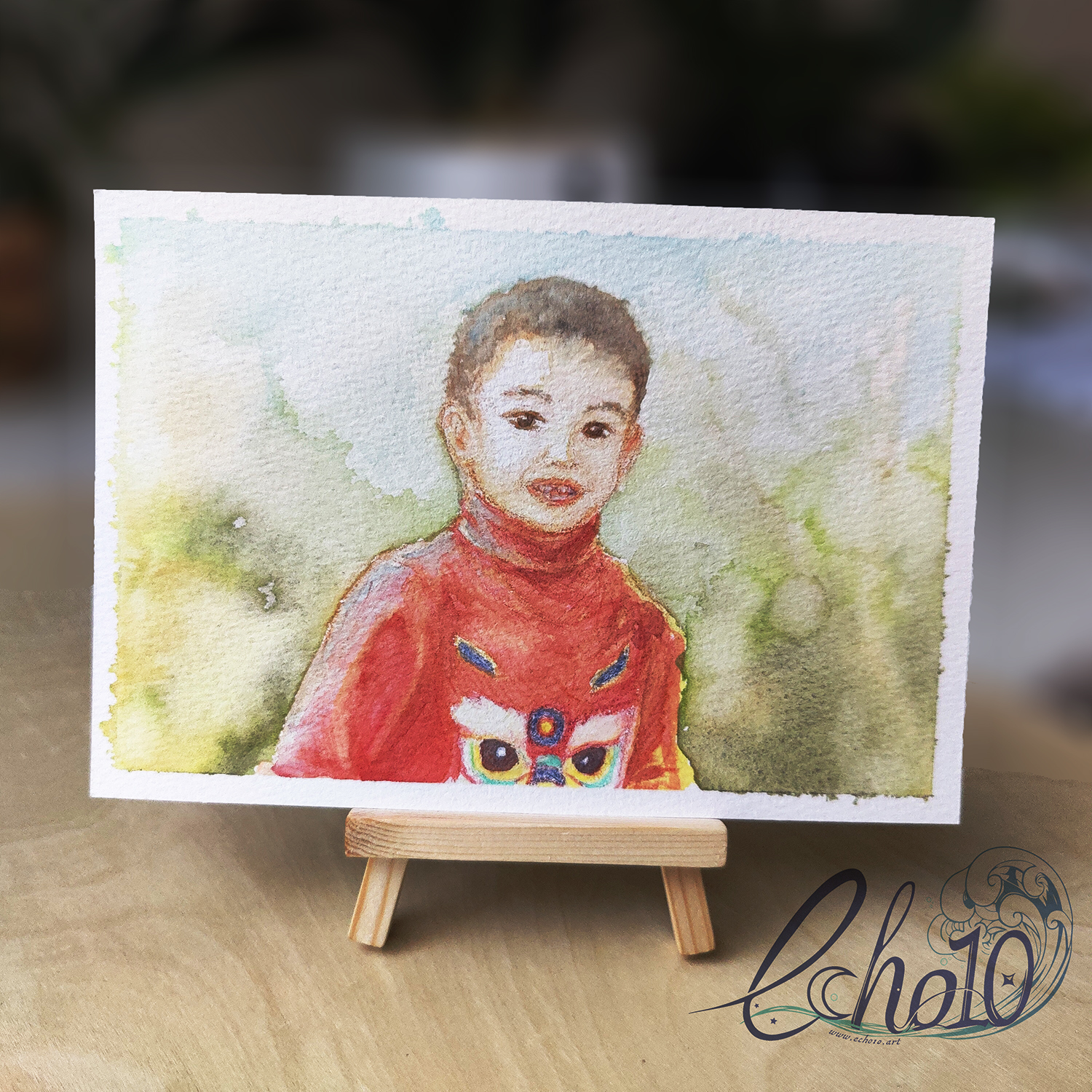 Boy, watercolor on paper, 19 × 13 cm, 2022