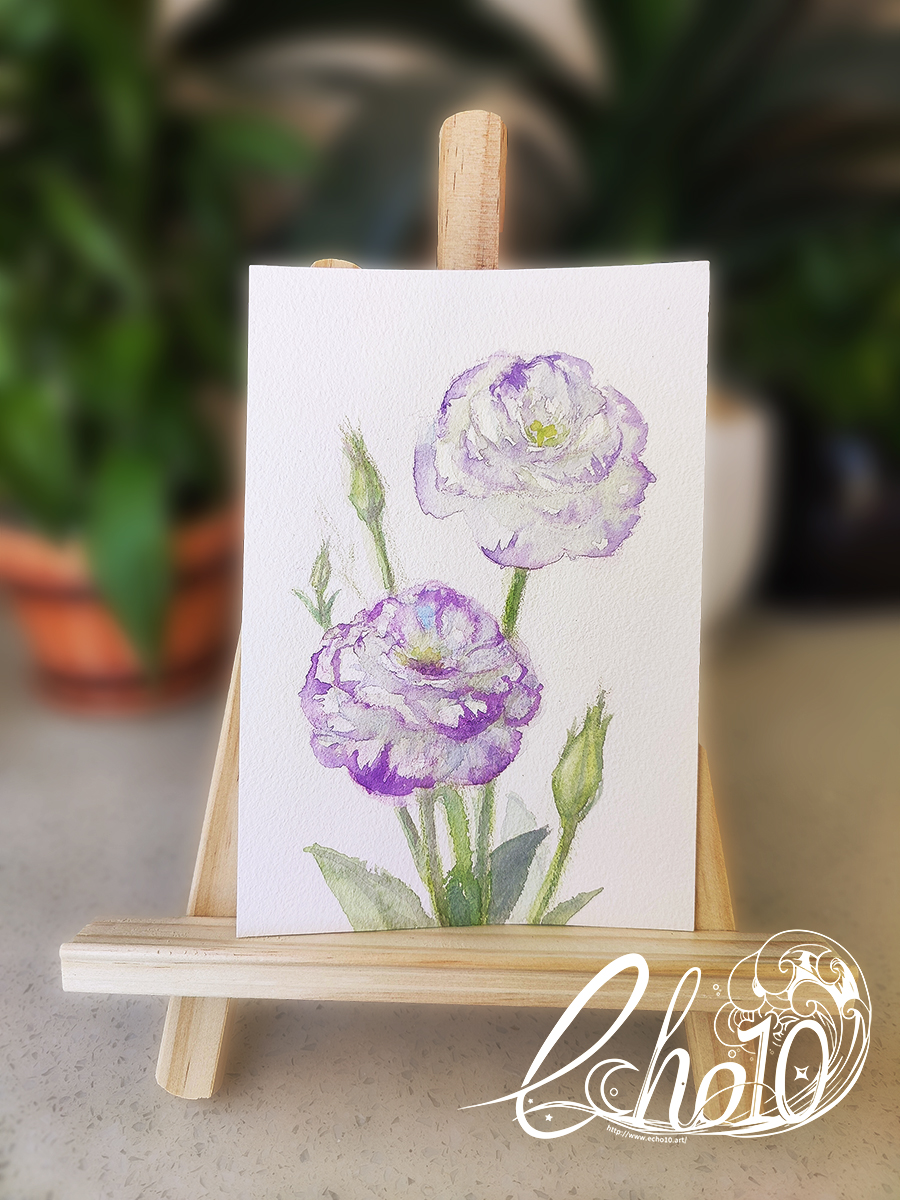 Summer flowers, watercolor on paper, 19 × 13 cm, 2022