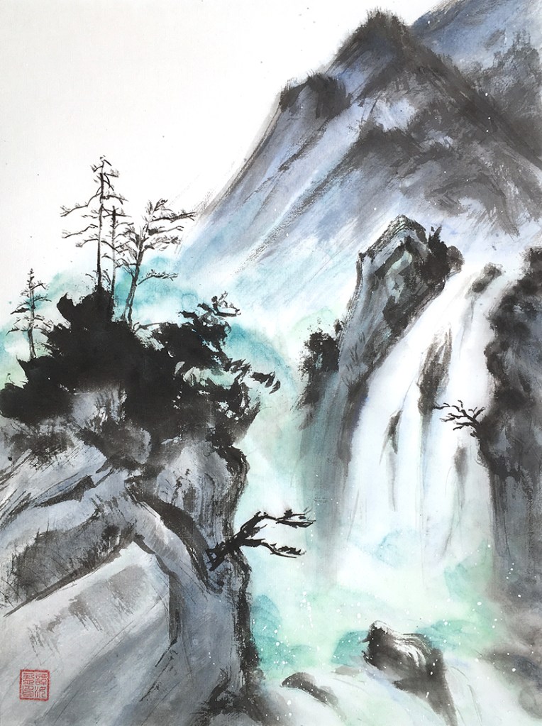 Spring is Coming, ink on paper, 13.5 × 18 inch, 2023